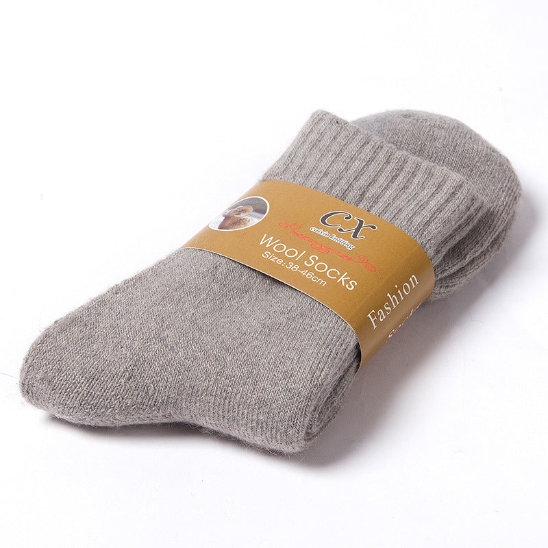 Winter Herren dicke Frottee Thermosocken Winter warme dicke Kaninchenwolle Socken