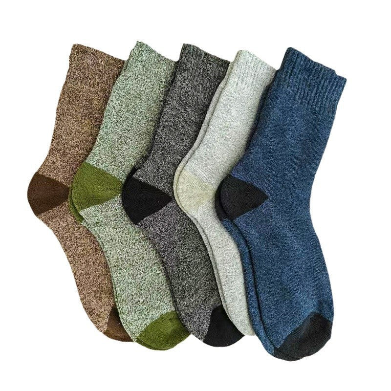 Socken Herren Winter Fleece gefüttert Verdickt
