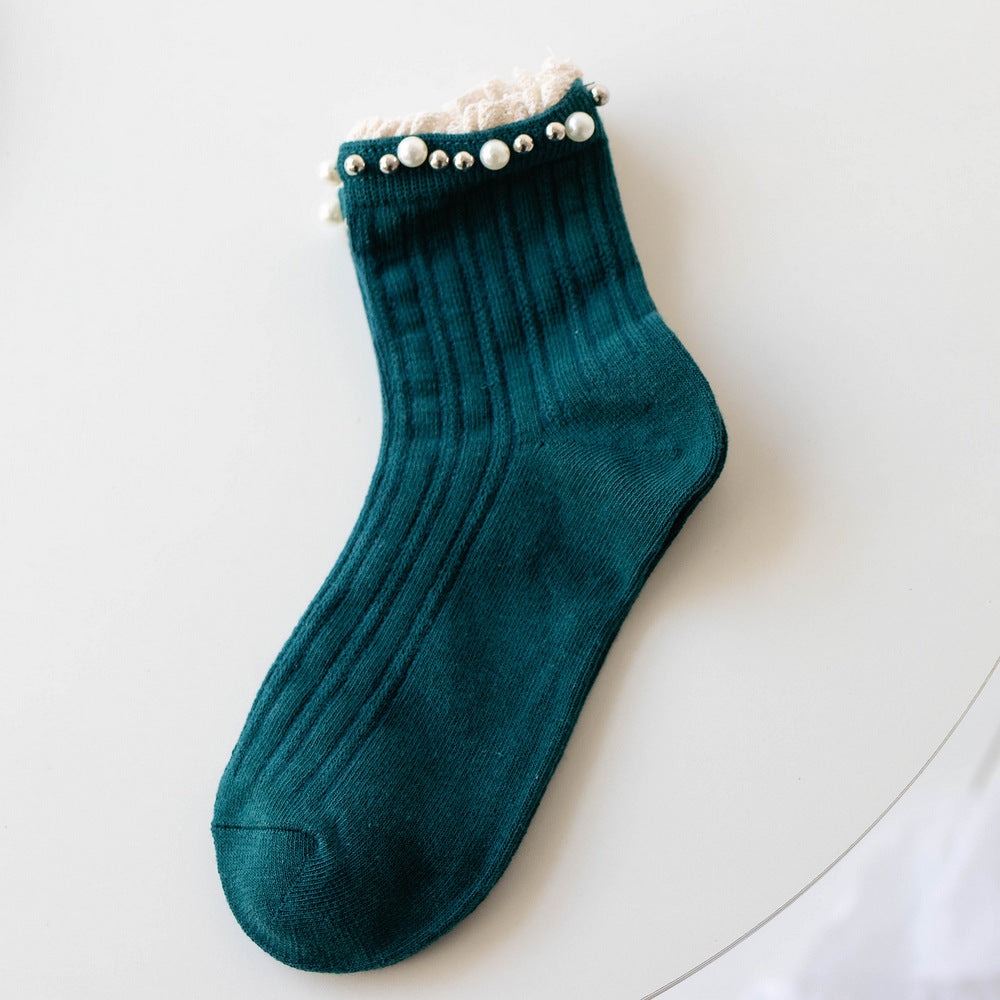 Mittellange, lässige Baumwollsocken
