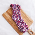Personalized Coral Wool Socks Medium Tube Socks Cake Socks Thickened Warm Home Floor Towels Sleep Socks