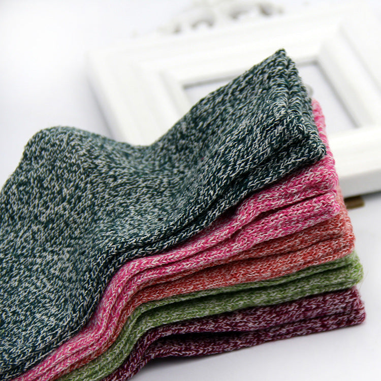 Retro style rabbit wool socks