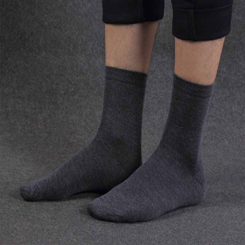 Herren Business Socken atmungsaktive Herbst Winter Baumwollsocken Großhandel 