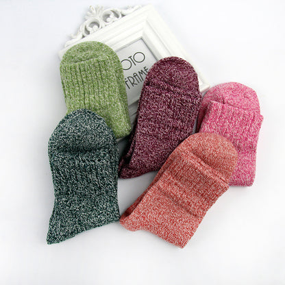 Retro style rabbit wool socks