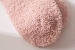 Autumn and winter embroidery love coral fleece socks