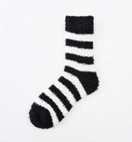 Coral Fleece Autumn And Winter Stripes In Tube Socks