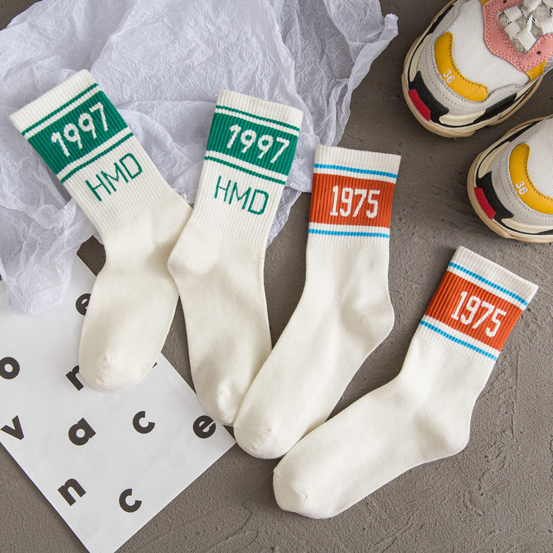 Weiße Socken aus Baumwolle für Damen