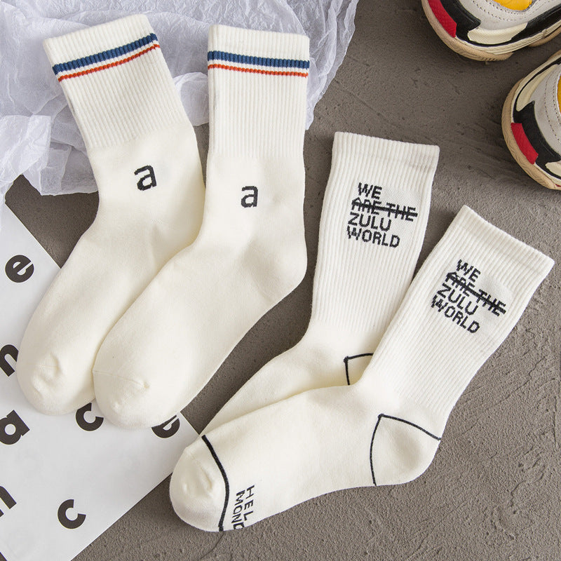 Weiße Socken aus Baumwolle für Damen