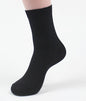 Double Needle Dark Flower Small Square Business Socks