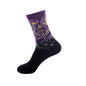 Vintage Street Women Socks Fashion Brand Men's Socks Cotton Funny Star Starry Sky Flower Graffiti Asuka Crew Casual Sock
