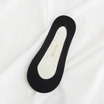 Ice Silk Boat Socks Ladies Invisible Socks Silicone Non-Slip Cotton Bottom Socks Summer Seamless Boat Socks