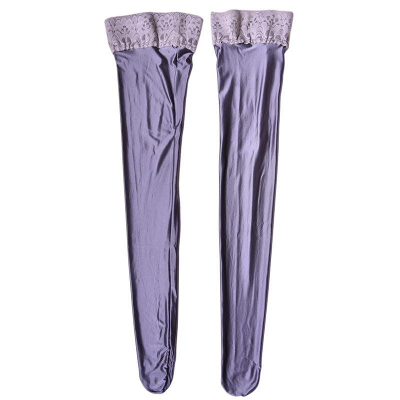 Stockings Over The Knee Leg Thigh High Socks Sexy White Stockings Hold-ups