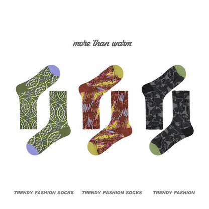 Women's Vintage Combed Cotton Warm Mid-calf Length Socks