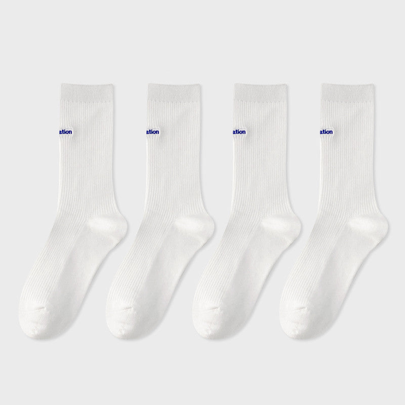 Damen-Halbschlauchsocken aus Baumwolle