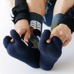 Baumwollsocken mit geteilter Zehenpartie für Herren