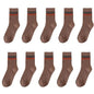 Men's Mid-calf Versatile Korean Style Japanese Style Academic Style Socks