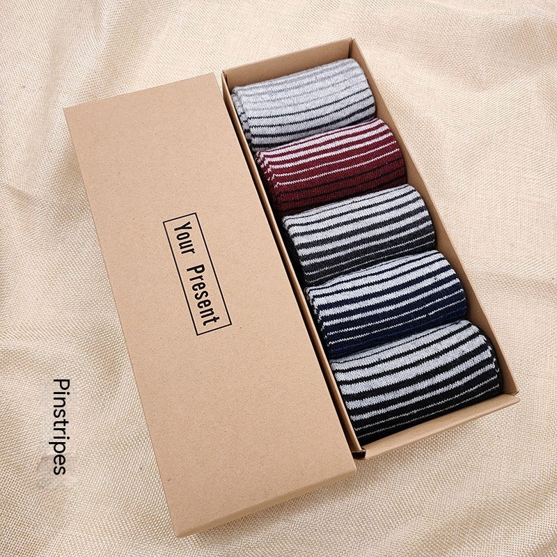 Lässige, dicke Thermo-Mittelschlauchsocken für Herren