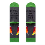 New Colorful Fashion Socks Medium High Cotton Socks Drinks Series Personalized Fashion Men's Socks