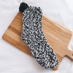 Personalized Coral Wool Socks Medium Tube Socks Cake Socks Thickened Warm Home Floor Towels Sleep Socks