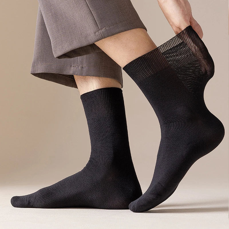 Pure cotton socks with loose cuffs for men and women