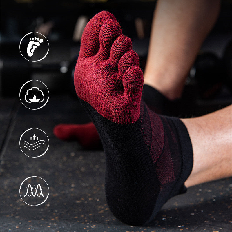Schweißabsorbierende, schnelltrocknende Socken mit niedriger Zehenpartie für Herren
