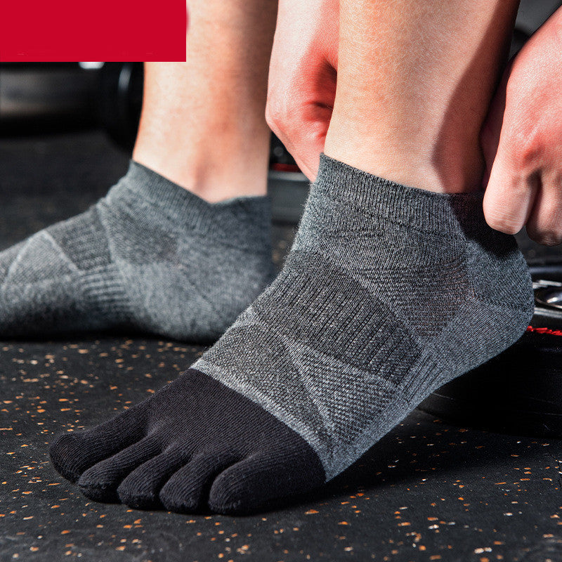 Schweißabsorbierende, schnelltrocknende Socken mit niedriger Zehenpartie für Herren