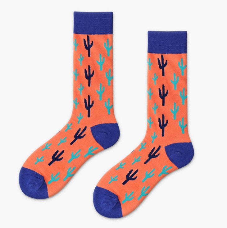 Kaktus Herrensocken Obst Kreative Baumwollsocken Paar Baumwollsocken