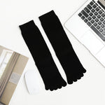 Business-Socken für Herren mit hoher Zehenpartie, Rautenform, kleinen Punkten, vertikalen Balken und einfarbiger