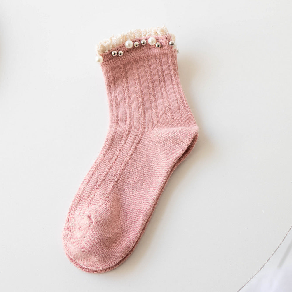 Mittellange, lässige Baumwollsocken