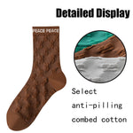 6 Pairs Womens Crew Socks Casual Knit Comfy Seamless Comfort Breathable Cool Dress Socks For Outdoor Sports Running Fitness Cycling