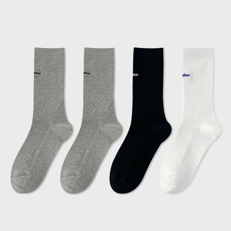 Damen-Halbschlauchsocken aus Baumwolle
