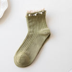 Mittellange, lässige Baumwollsocken