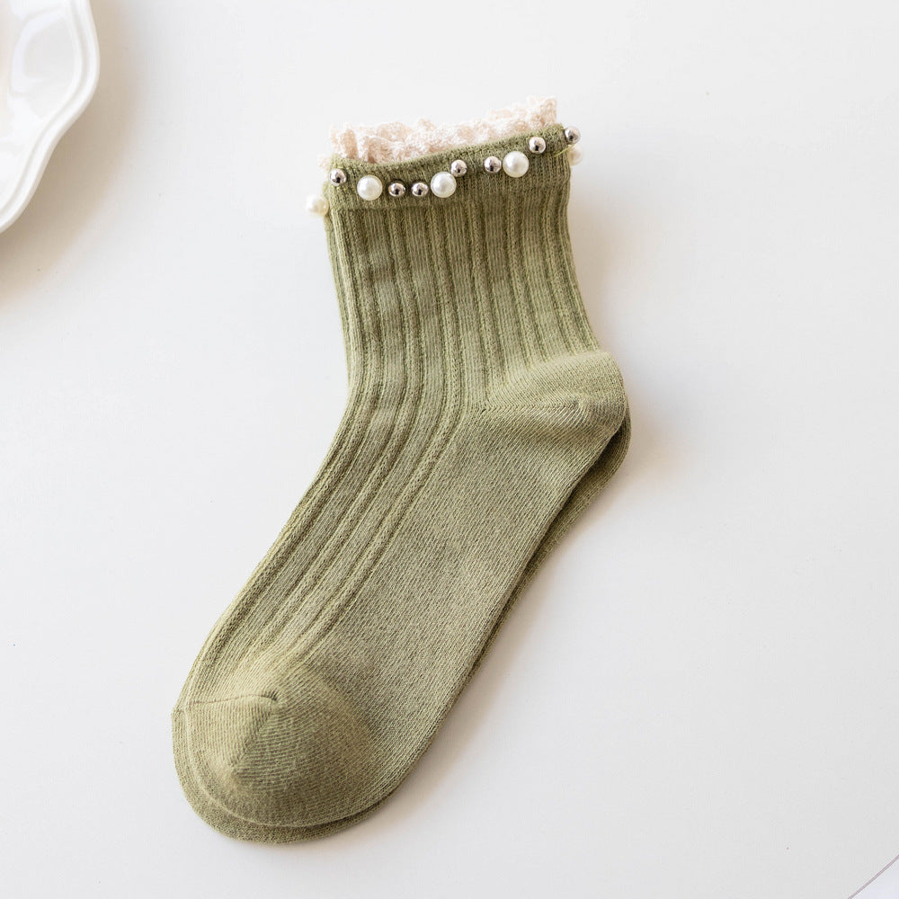 Mittellange, lässige Baumwollsocken