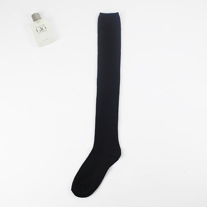 Women's Vertical Stripes Over The Knee Bunching Socks