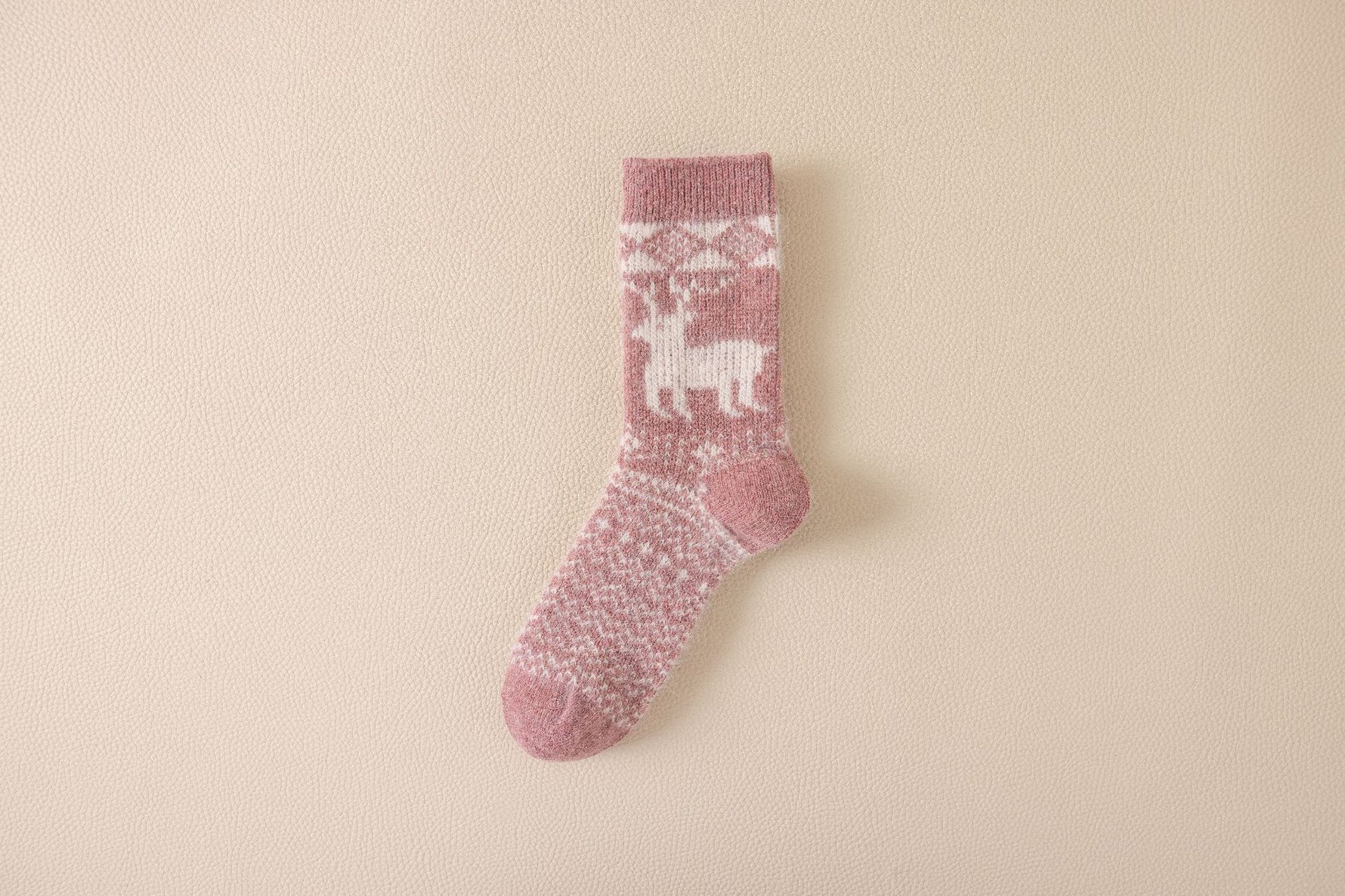 Herbst und Winter Ins Tide Mid-Calf Dicke Nadel Doppel Nadel Damen Socken