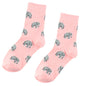 Ladies Cartoon Animal Cotton Mid-calf Length Socks