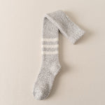Coral Fleece Socken Herren Kniestrümpfe Plüsch Dicke Socken