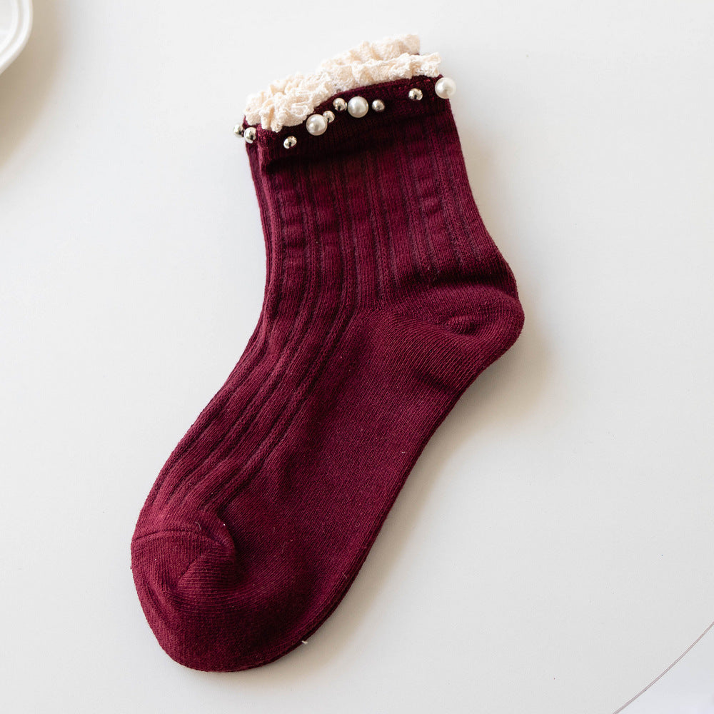 Mittellange, lässige Baumwollsocken