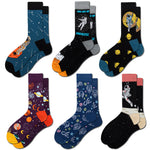 Amazon New Universe Series Herren Big Board Planet Constellation Weibliche Lachende Wadensocken Astronautensocken Hersteller
