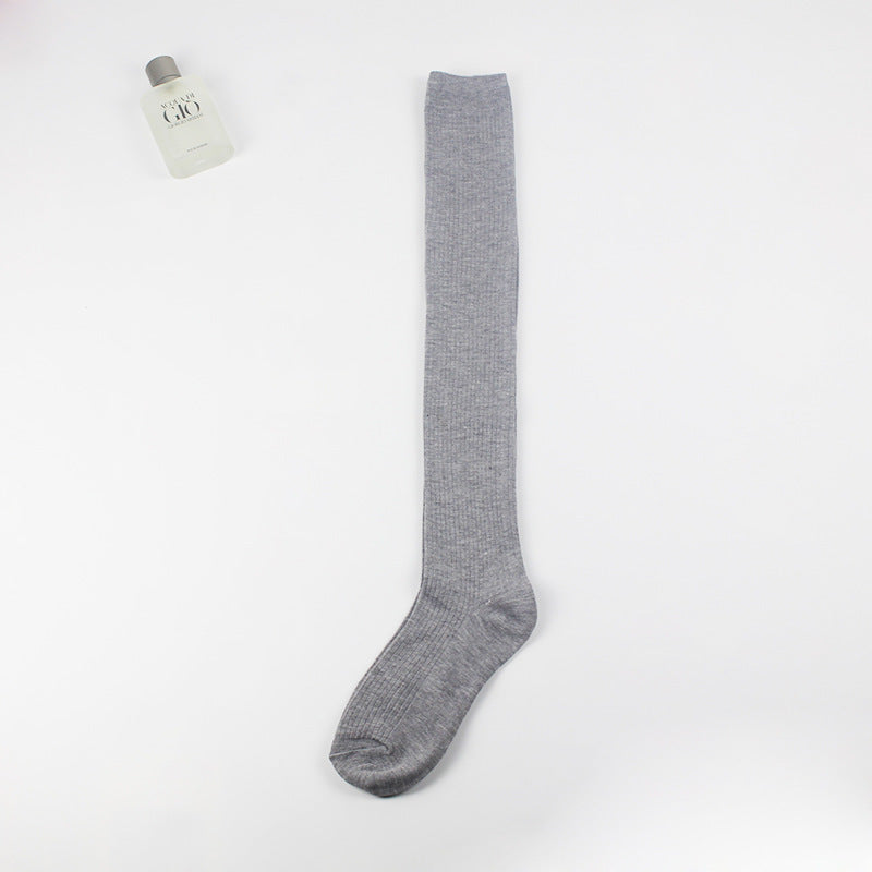 Women's Vertical Stripes Over The Knee Bunching Socks