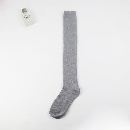 Women's Vertical Stripes Over The Knee Bunching Socks