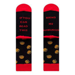 New Colorful Fashion Socks Medium High Cotton Socks Drinks Series Personalized Fashion Men's Socks