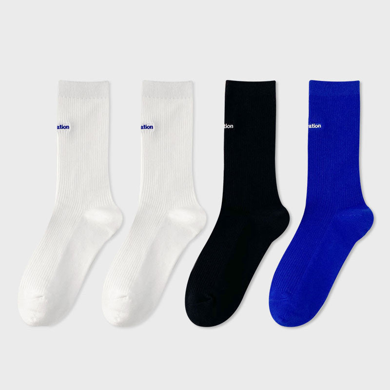 Damen-Halbschlauchsocken aus Baumwolle