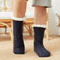 Men's Floor Socks Knitted Fleece Non-slip