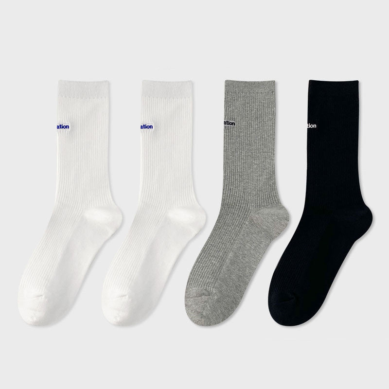 Damen-Halbschlauchsocken aus Baumwolle