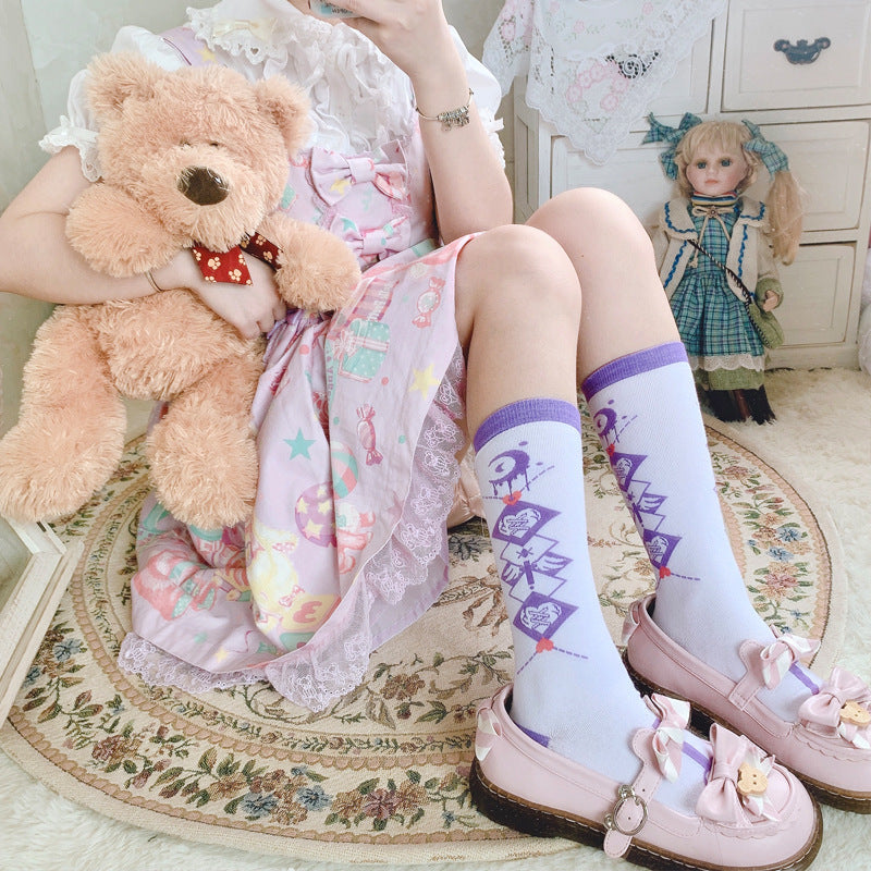 Hip-hop Street E-sports Girl Jk Uniform Calf Cotton Socks