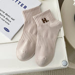 Baumwollsocken mit Stickerei für Mädchen mit Deodorant