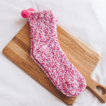 Personalized Coral Wool Socks Medium Tube Socks Cake Socks Thickened Warm Home Floor Towels Sleep Socks