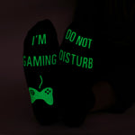 DO NOT DISTURB Short Socks Glue Letter Printing Socks Men's Mid-Tube Game Socks