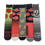 Naruto New Trendy Socks Academy Style Men's and Women's Lovers Letter Mid Cap Sports Socks
