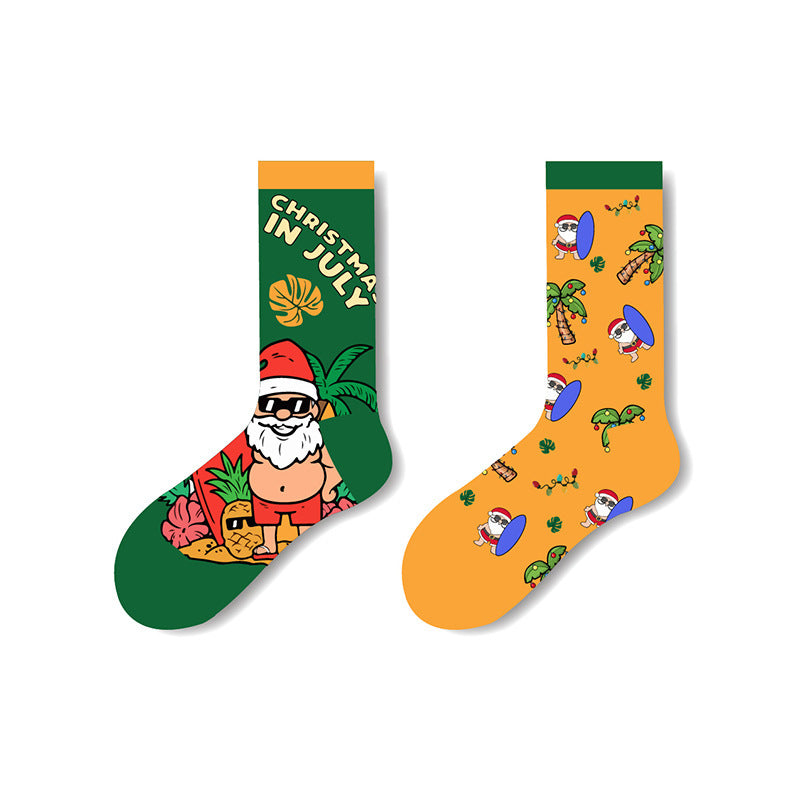 AB Surface Weihnachtssocken Herren-Baumwollsocken bis zur Wade
